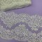 1 Yard Corded Double Sided Lace Trimming Embroidered on 100% Polyester Net Mesh 10" Wide
